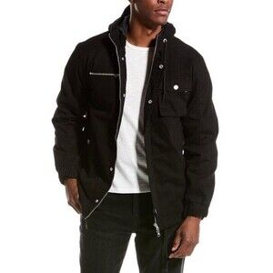 WESC Field Jacket Mens Small Cotton Black Stockholm Sweden Womens Medium Unisex